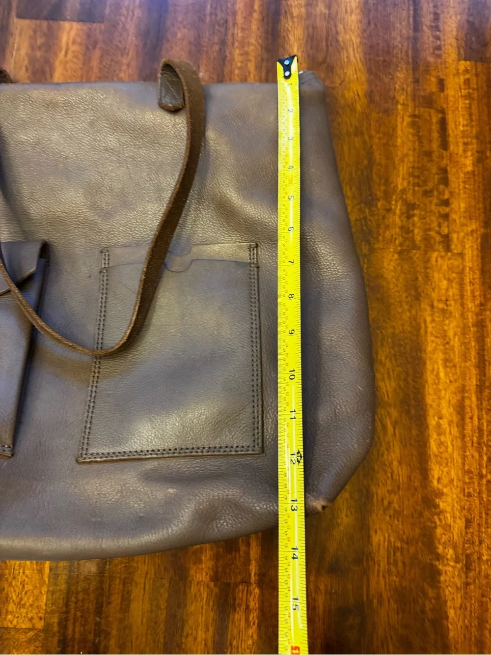 Madewell Leather The Transport Large Bag Satchel Castle Rock